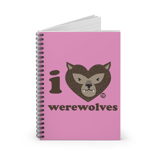 I Love Werewolves Notebook