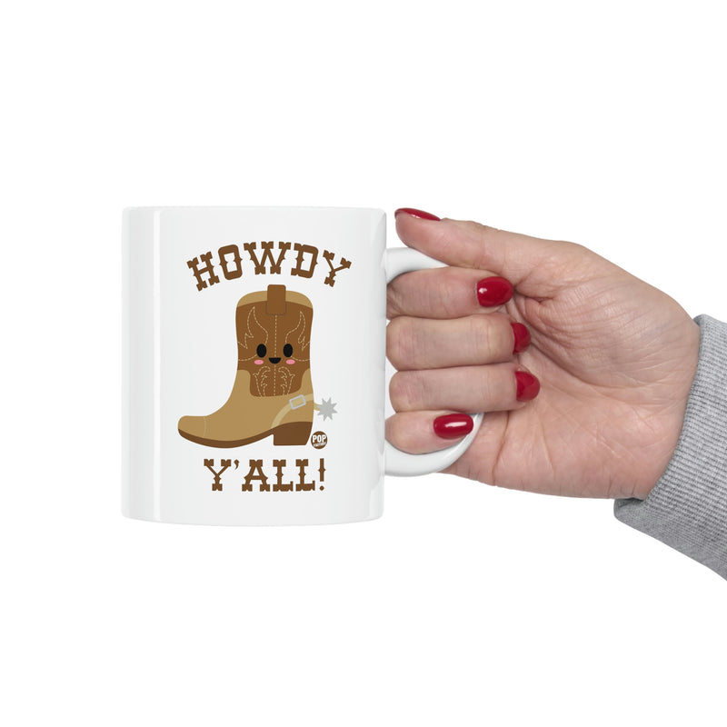 Load image into Gallery viewer, Howdy Y&#39;All Boot Mug

