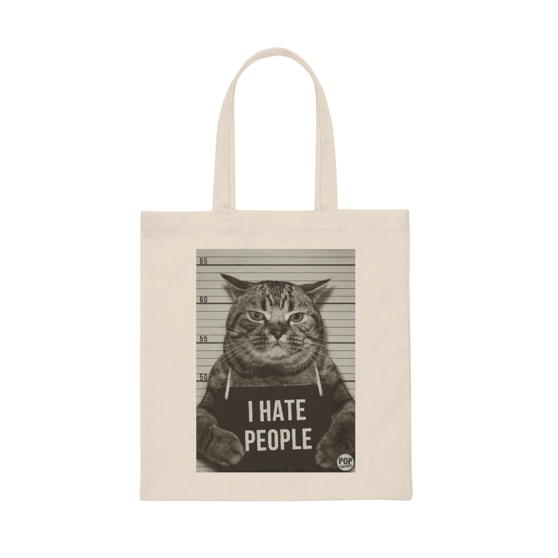 Load image into Gallery viewer, I Hate People Cat Tote
