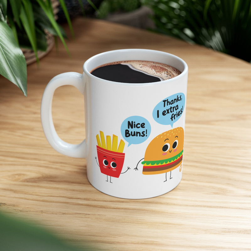 Load image into Gallery viewer, Nice Buns Extra Fries Mug
