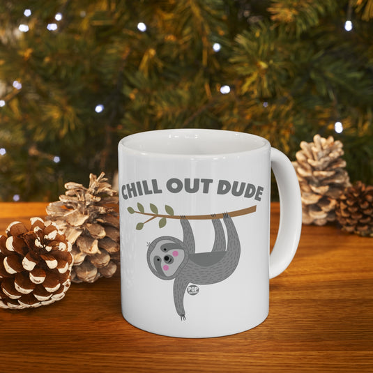 Chill Out Dude Sloth Mug