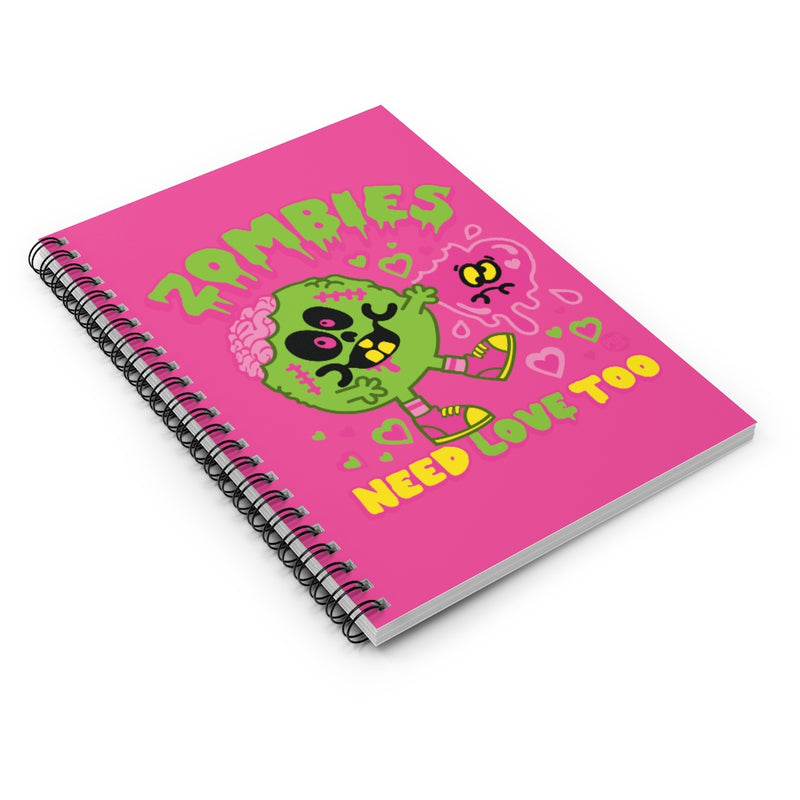 Load image into Gallery viewer, Zombies Need Love Too Notebook
