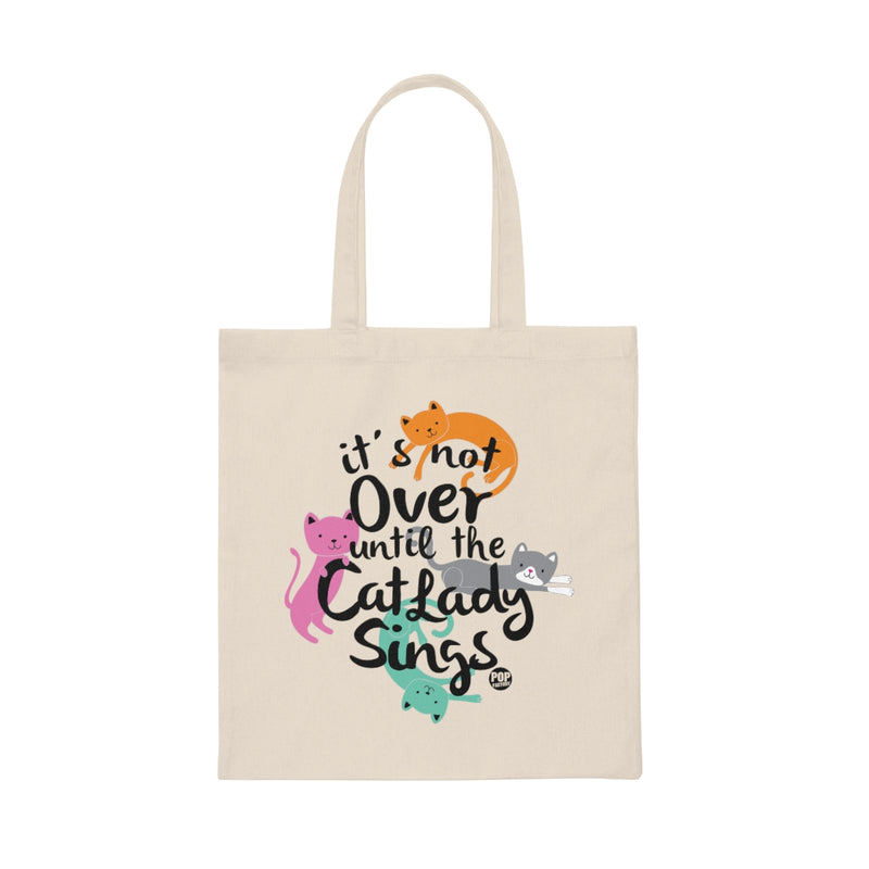 Load image into Gallery viewer, Not Over Til Cat Lady Sings Tote
