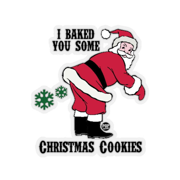 Santa Baked Xmas Cookies Fart Sticker