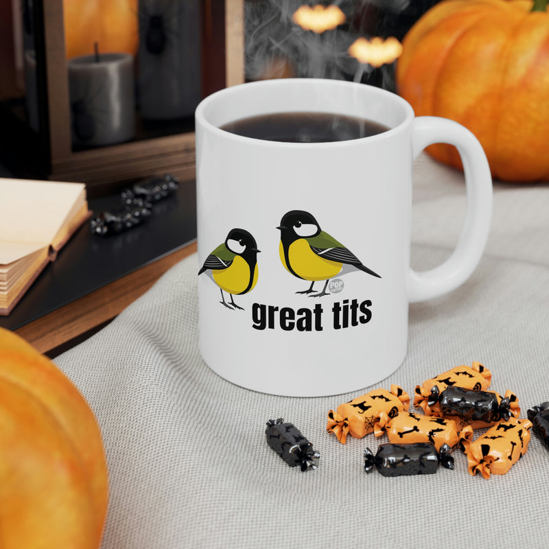 Load image into Gallery viewer, Great Tits Birds Mug
