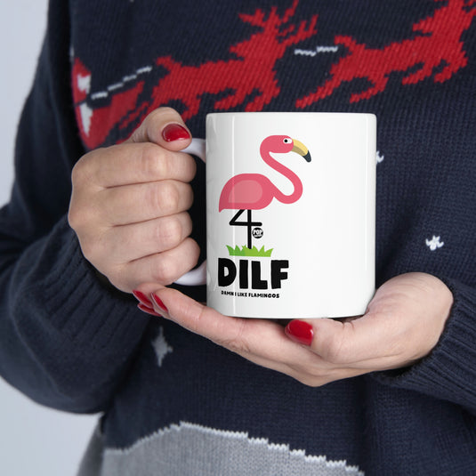 DILF Flamingos Mug