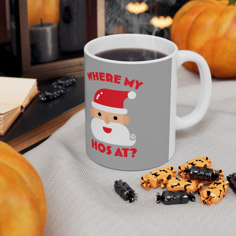 Load image into Gallery viewer, Santa Where My Hos At Mug
