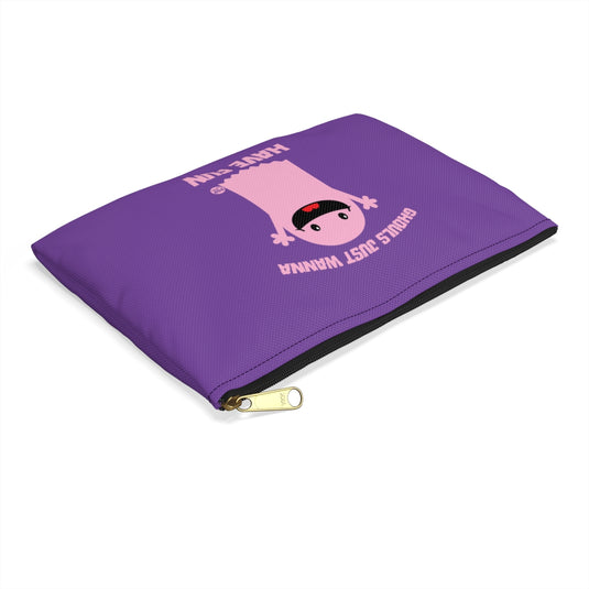 Ghouls Just Wanna Have Fun Ghost Zip Pouch