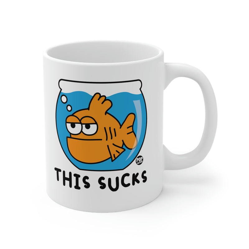 Load image into Gallery viewer, This Sucks Goldfish Coffee Mug
