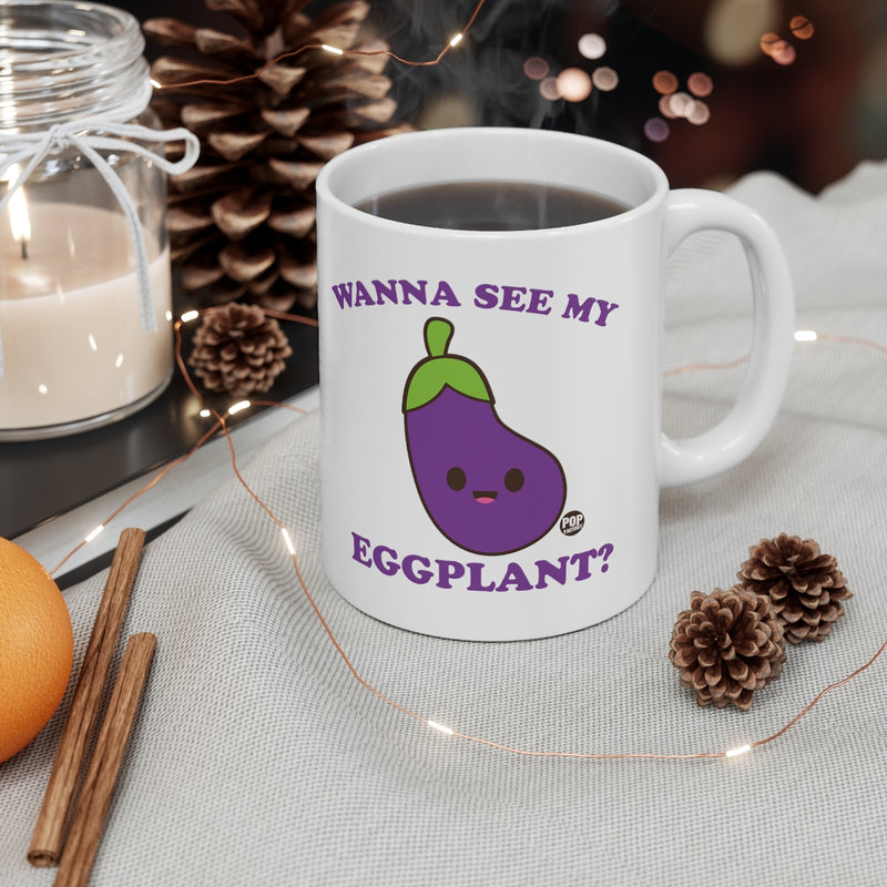 Load image into Gallery viewer, Wanna See My Eggplant Mug
