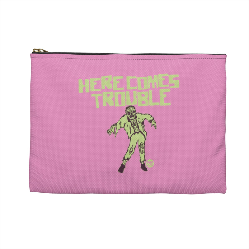 Load image into Gallery viewer, Here Comes Trouble Zombie Zip Pouch
