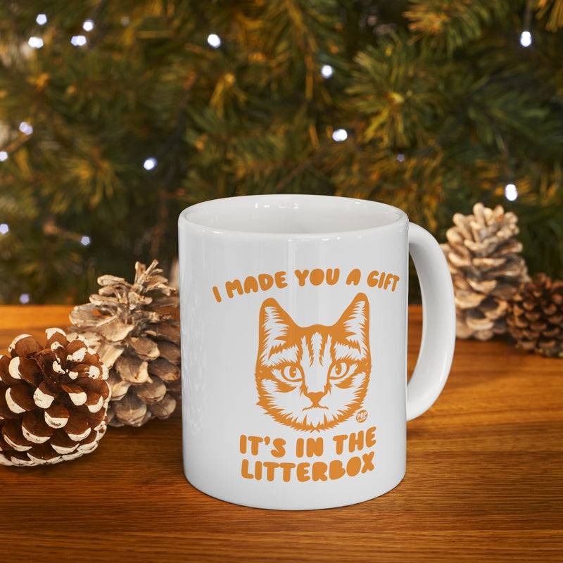 Load image into Gallery viewer, Made You Gift In Litterbox Cat Mug

