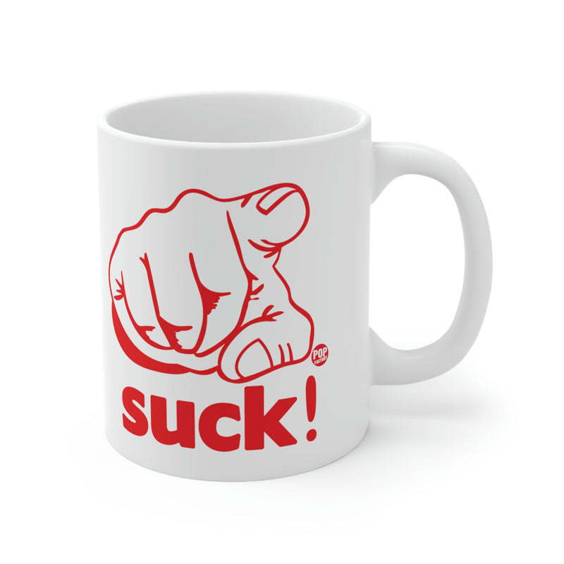Load image into Gallery viewer, You Suck ! Finger coffee Mug
