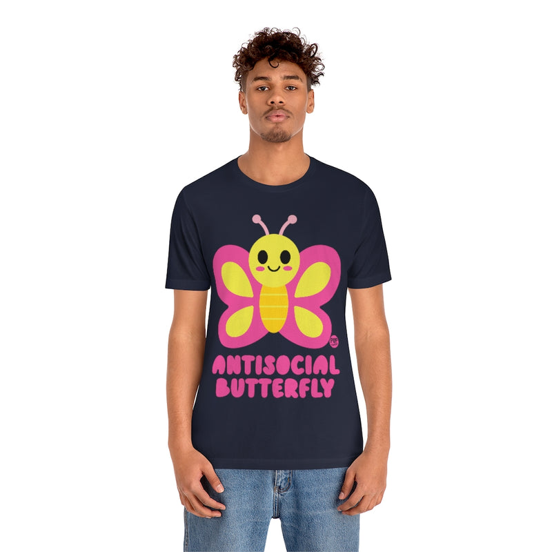 Load image into Gallery viewer, Antisocial Butterfly Unisex Tee
