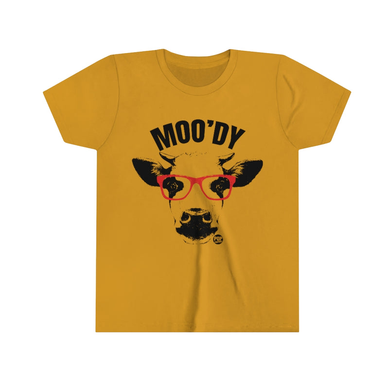 Load image into Gallery viewer, Moo&#39;dy Cow Youth Short Sleeve Tee
