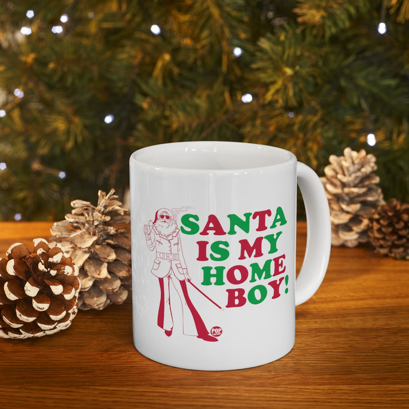 Load image into Gallery viewer, Santa Is My Home Boy Mug
