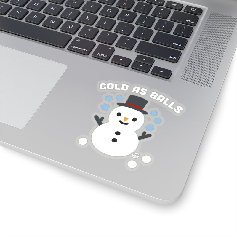 Load image into Gallery viewer, Cold As Balls Snowman Sticker
