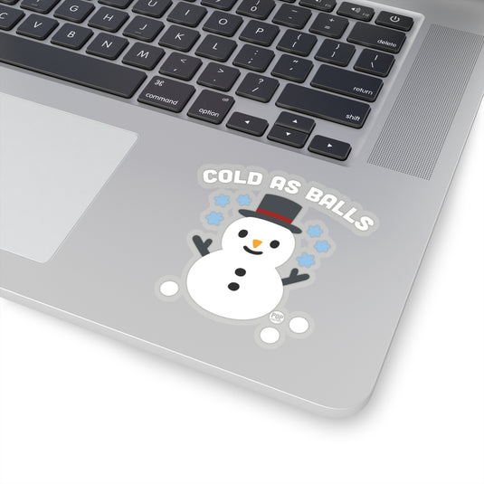 Cold As Balls Snowman Sticker