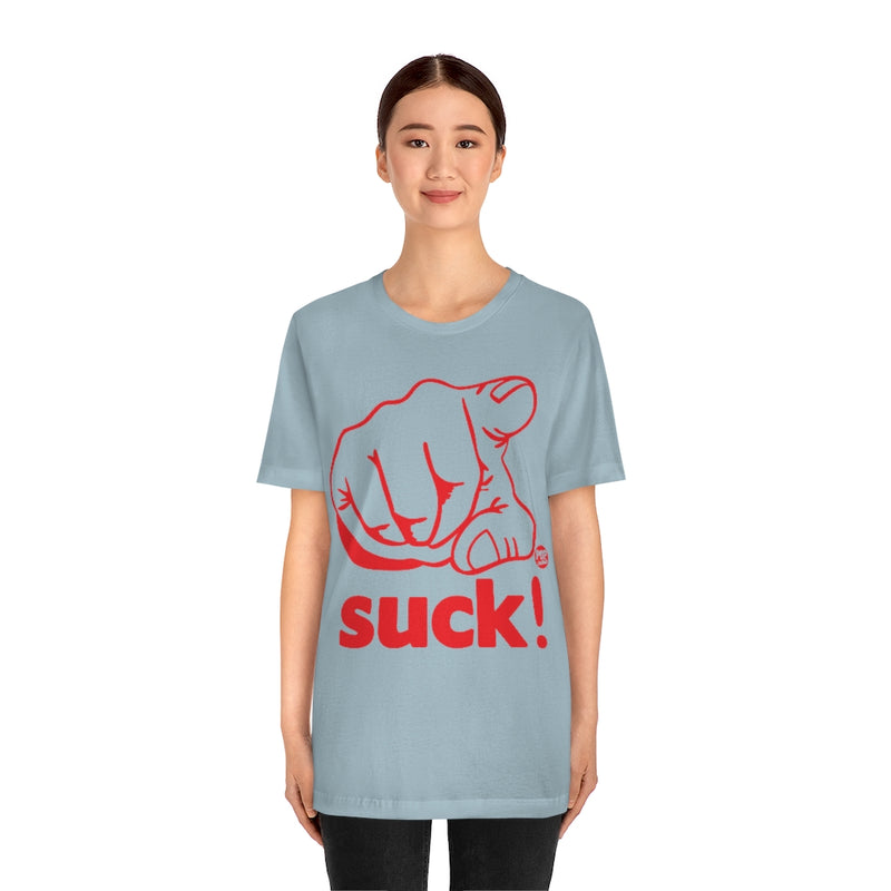 Load image into Gallery viewer, You Suck Finger Unisex Tee
