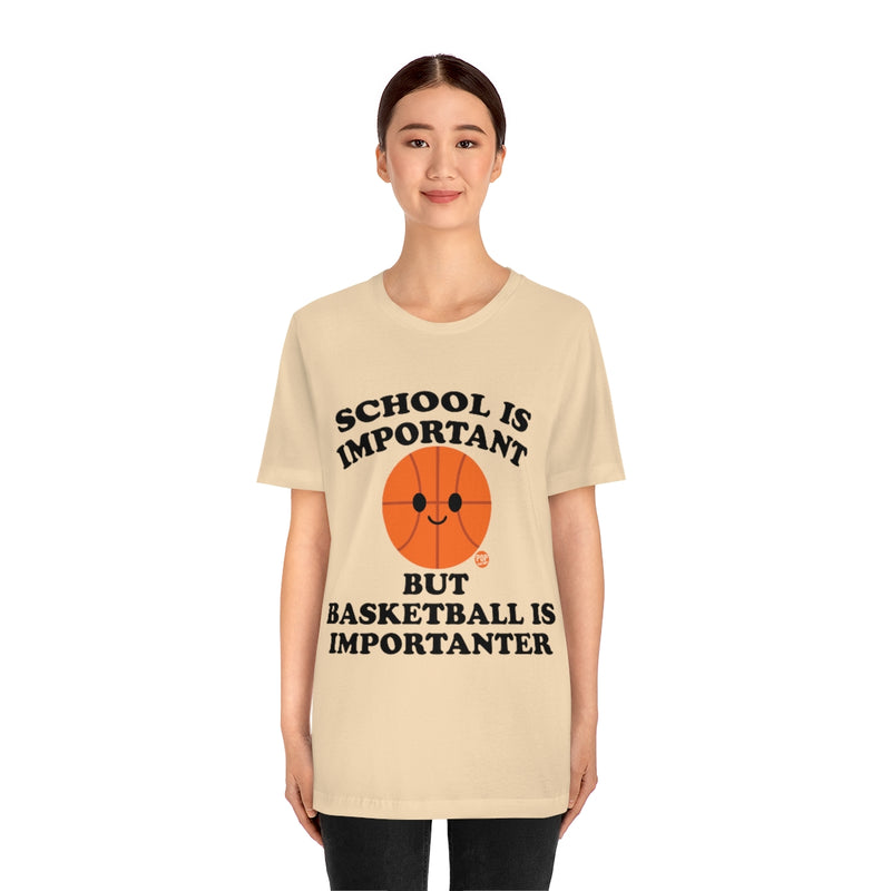 Load image into Gallery viewer, Basketball is Importanter Unisex Tee
