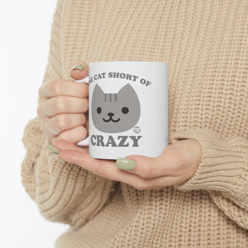 Load image into Gallery viewer, One Cat Short Crazy Mug
