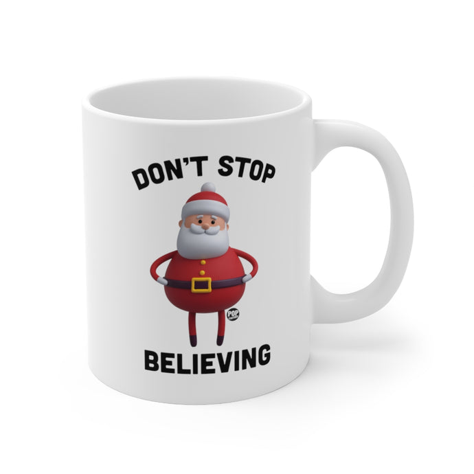 Don't Stop Believing Santa Toy Mug