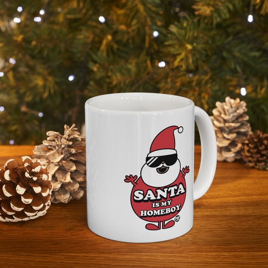 Santa Is My Home Boy 2 Mug