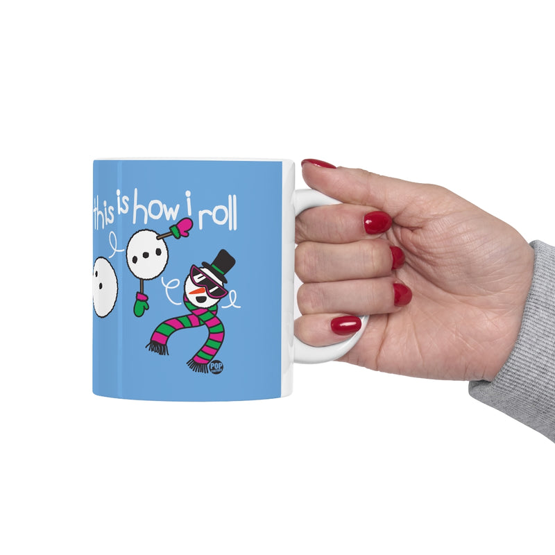 Load image into Gallery viewer, How I Roll Snowman Mug
