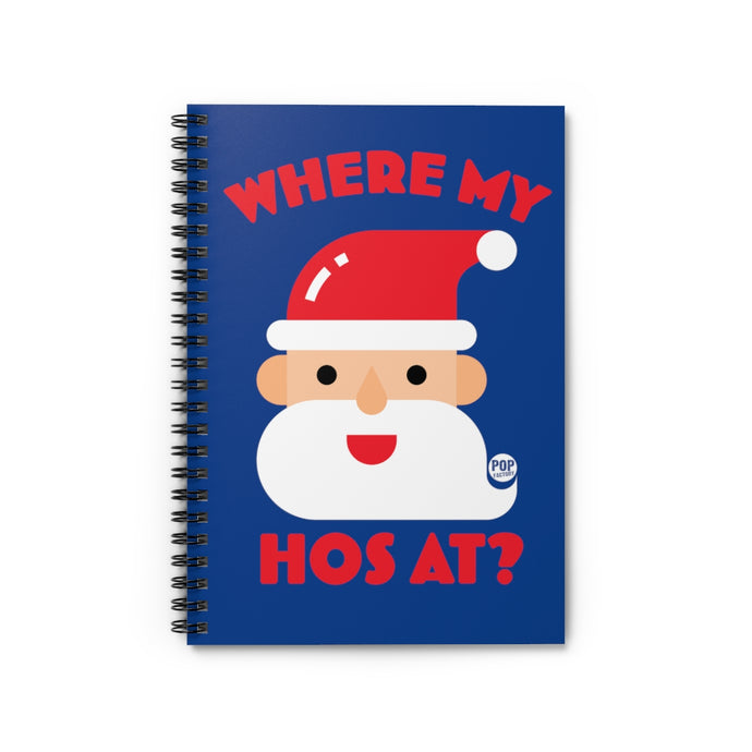 Santa Where My Hos At Notebook