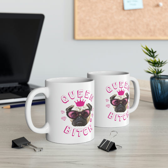 Queen Bitch Pug Mug