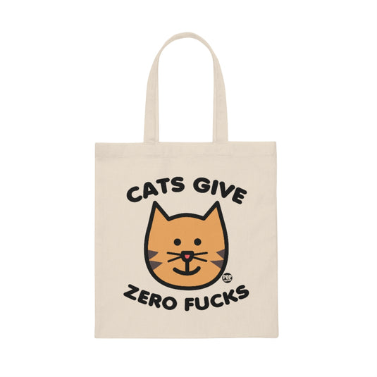 Cats Zero Fucks Tote