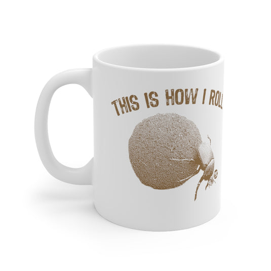 How I Roll Dung Beetle Mug
