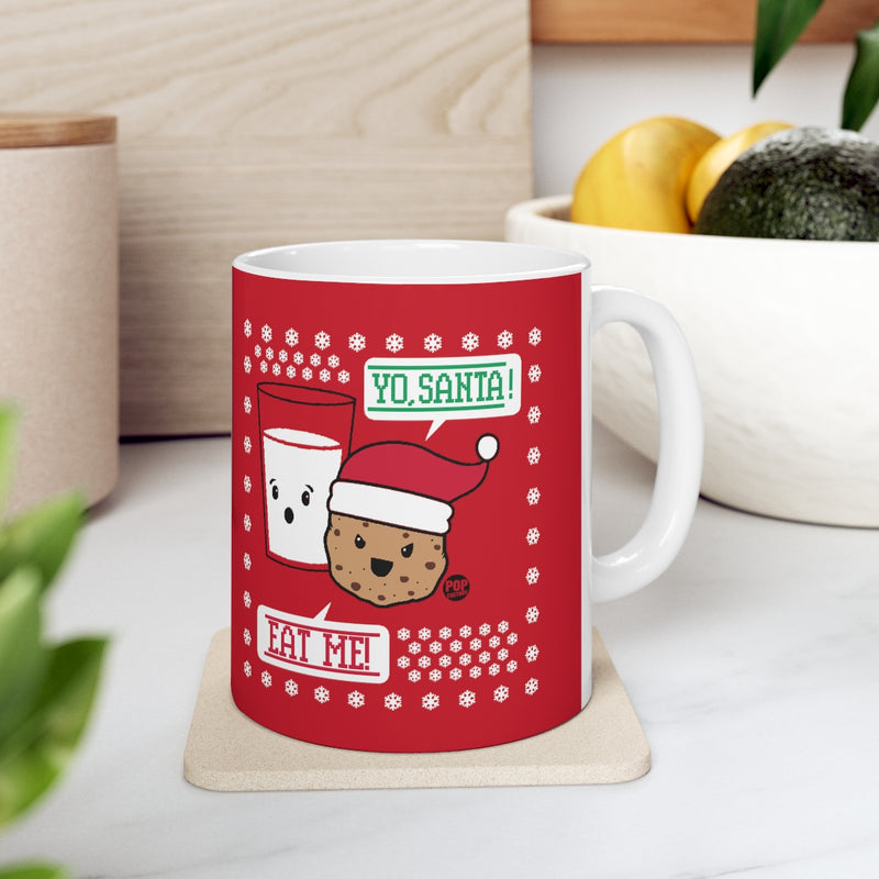 Load image into Gallery viewer, Yo Santa Eat Me Cookie Mug
