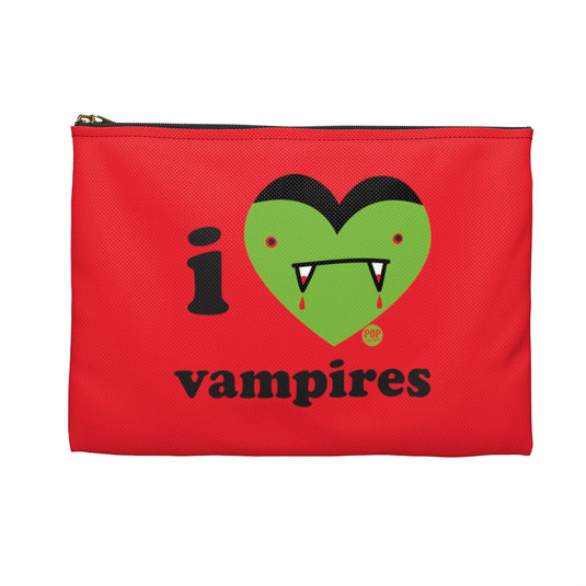 I Love Vampires Zip Pouch