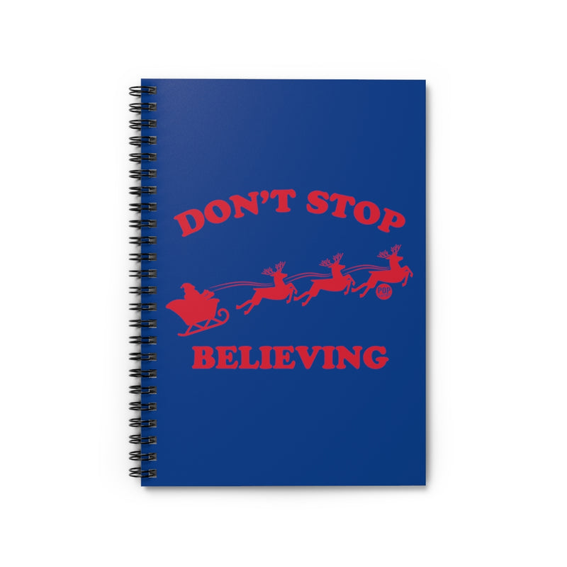 Load image into Gallery viewer, Don&#39;t Stop Believing Santa Notebook
