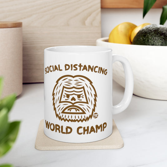 Social Distancing Champ Bigfoot Mug