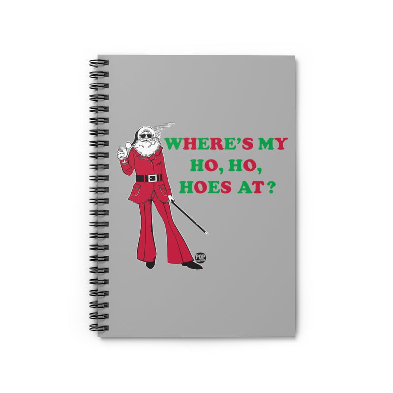 Load image into Gallery viewer, Where My Ho Hos At Santa Notebook
