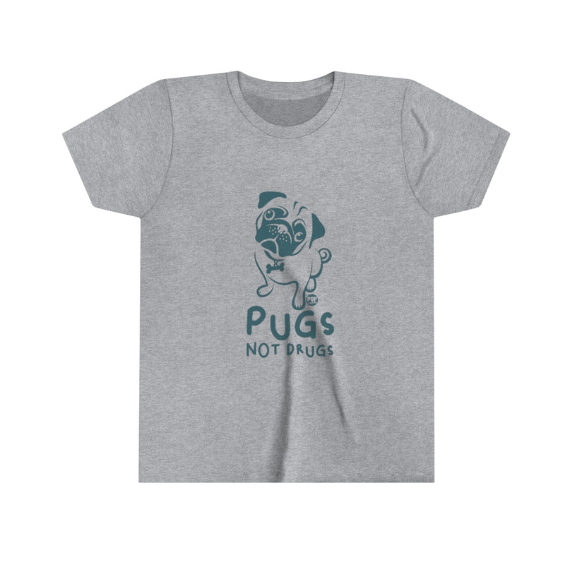 Load image into Gallery viewer, Pugs Not Drugs Youth Short Sleeve Tee
