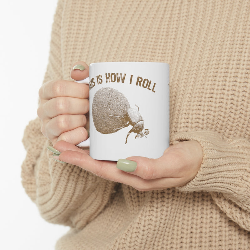 Load image into Gallery viewer, How I Roll Dung Beetle Mug
