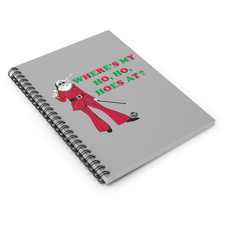 Load image into Gallery viewer, Where My Ho Hos At Santa Notebook
