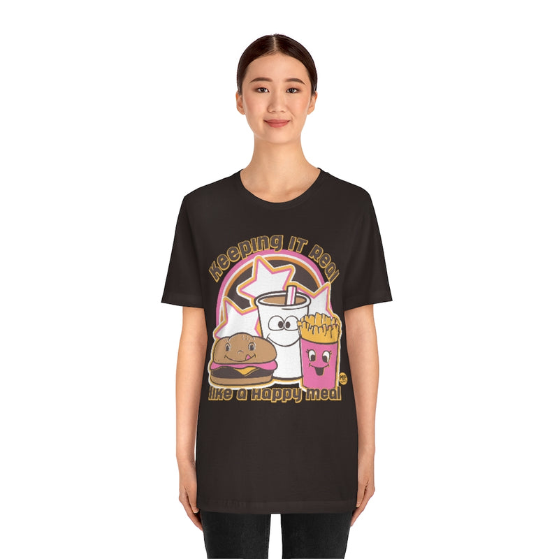 Load image into Gallery viewer, Keep It Real Happy Meal Unisex Tee
