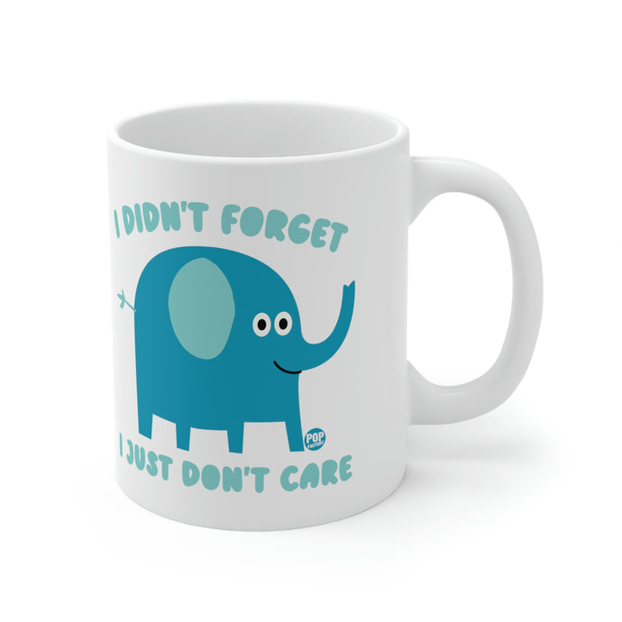 Don't Care Elephant Mug