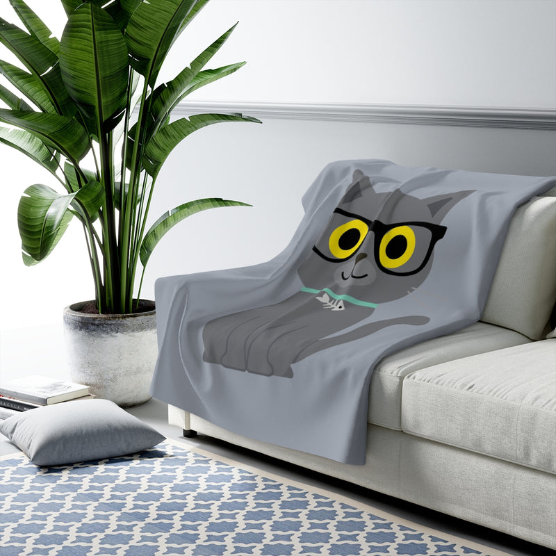 Load image into Gallery viewer, Bow Wow Meow Chartreux Blanket
