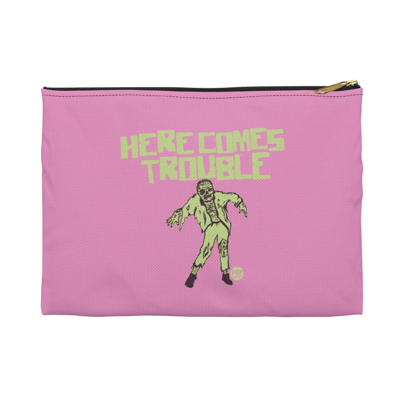 Load image into Gallery viewer, Here Comes Trouble Zombie Zip Pouch
