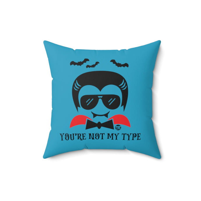 Not My Type Dracula Pillow