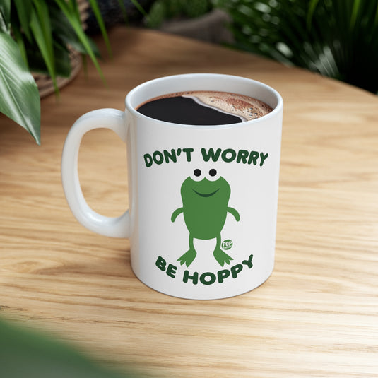 Don't Worry Be Hoppy Frog Mug