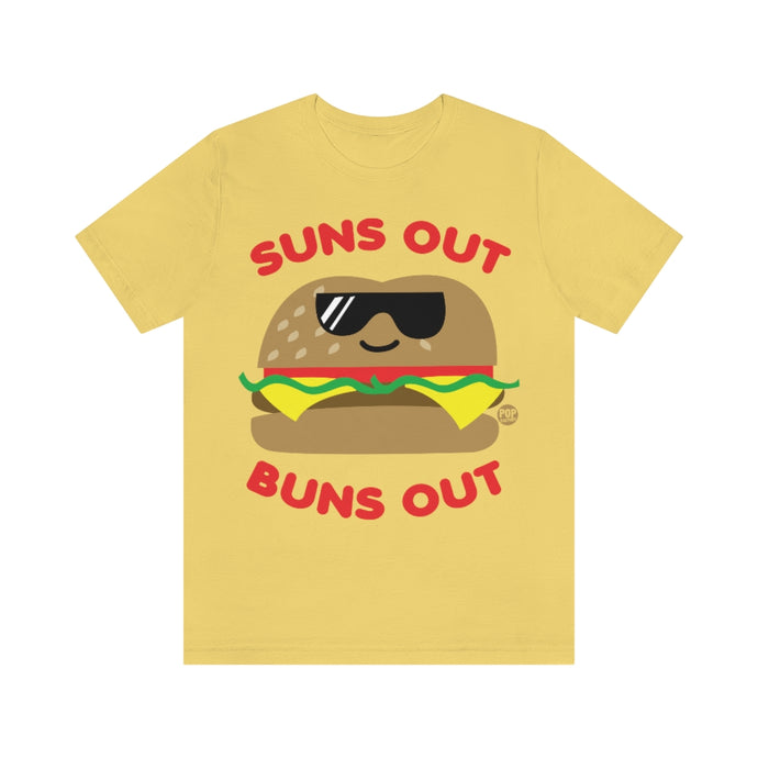 Suns Out Buns Out Burger Unisex Tee