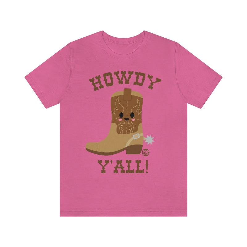 Load image into Gallery viewer, Howdy Y&#39;All Boot Unisex Tee
