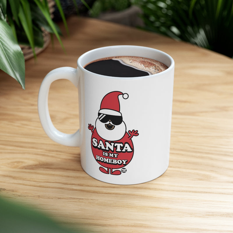 Load image into Gallery viewer, Santa Is My Home Boy 2 Mug
