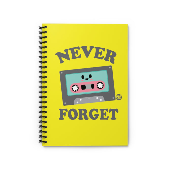 Never Forget Cassette Tape Notebook